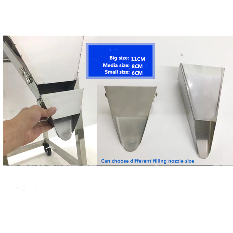 Semi Automatic Spice Powder Weighing Filling Machine with Big Hopper